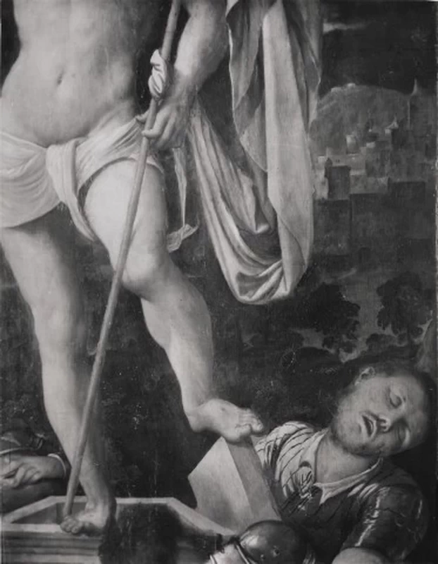 Il Romanino-352-Chiesa di san Giorgio, Capriolo, Brescia -Resurrezione di Cristo - dettaglio 6